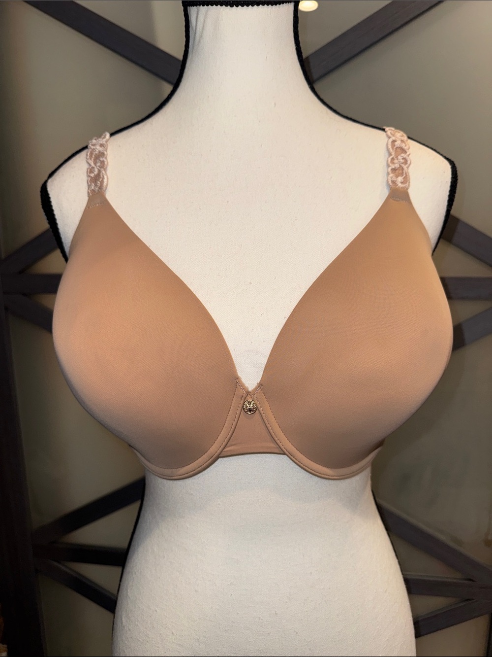 Natori Pure Luxe 732080 Cafe Nude Contour Underwire T-Shirt Bra 34G